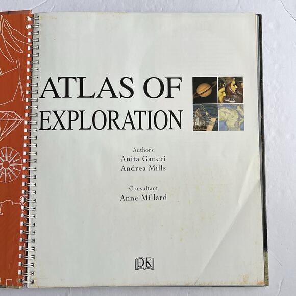 Atlas Of Exploration Hardcover Book With Interactive CDROM Educational - Picture 3 of 10